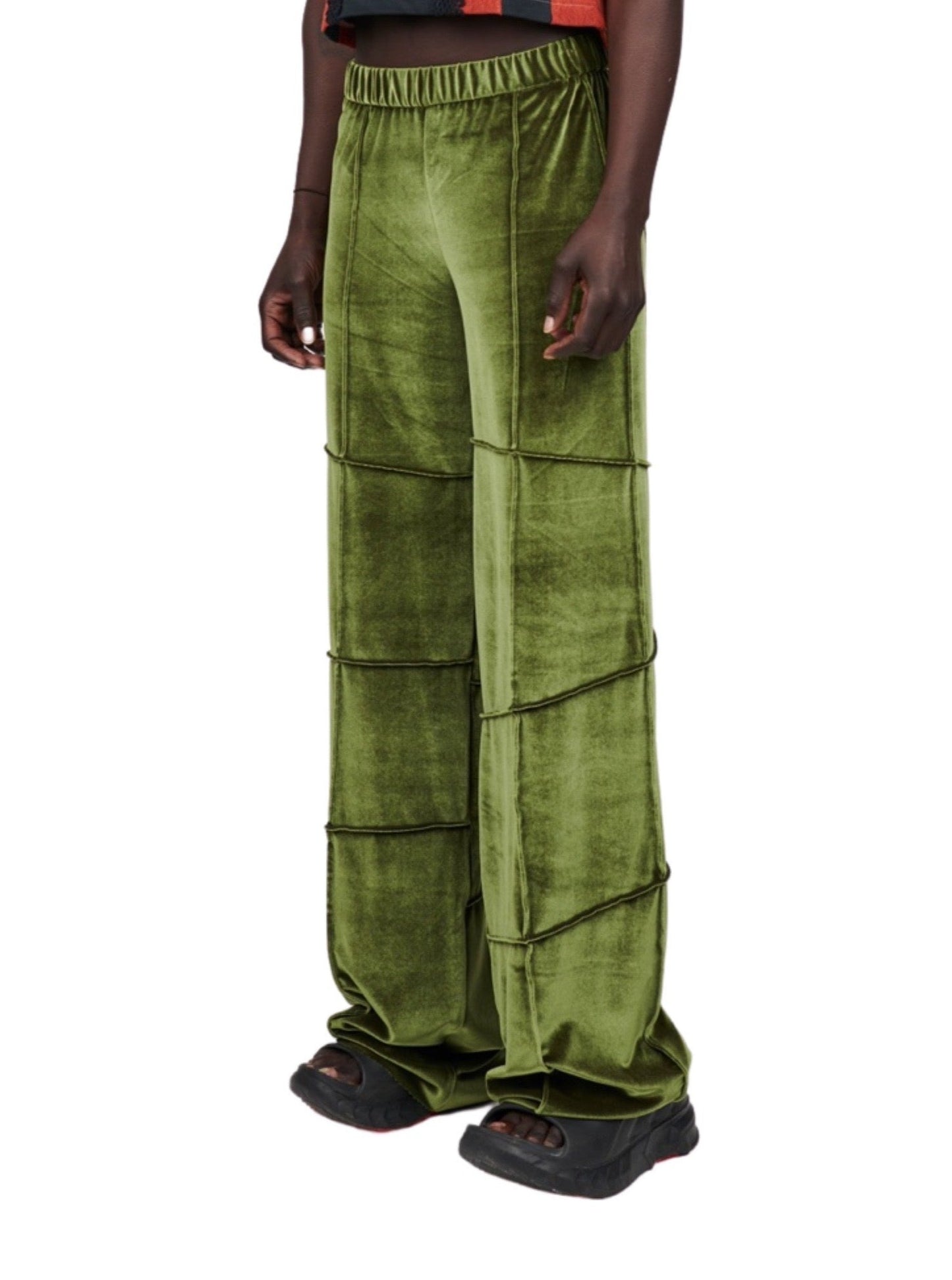 Olive Straight Leg Spider Pants-Karlaidlaw-APOC STORE