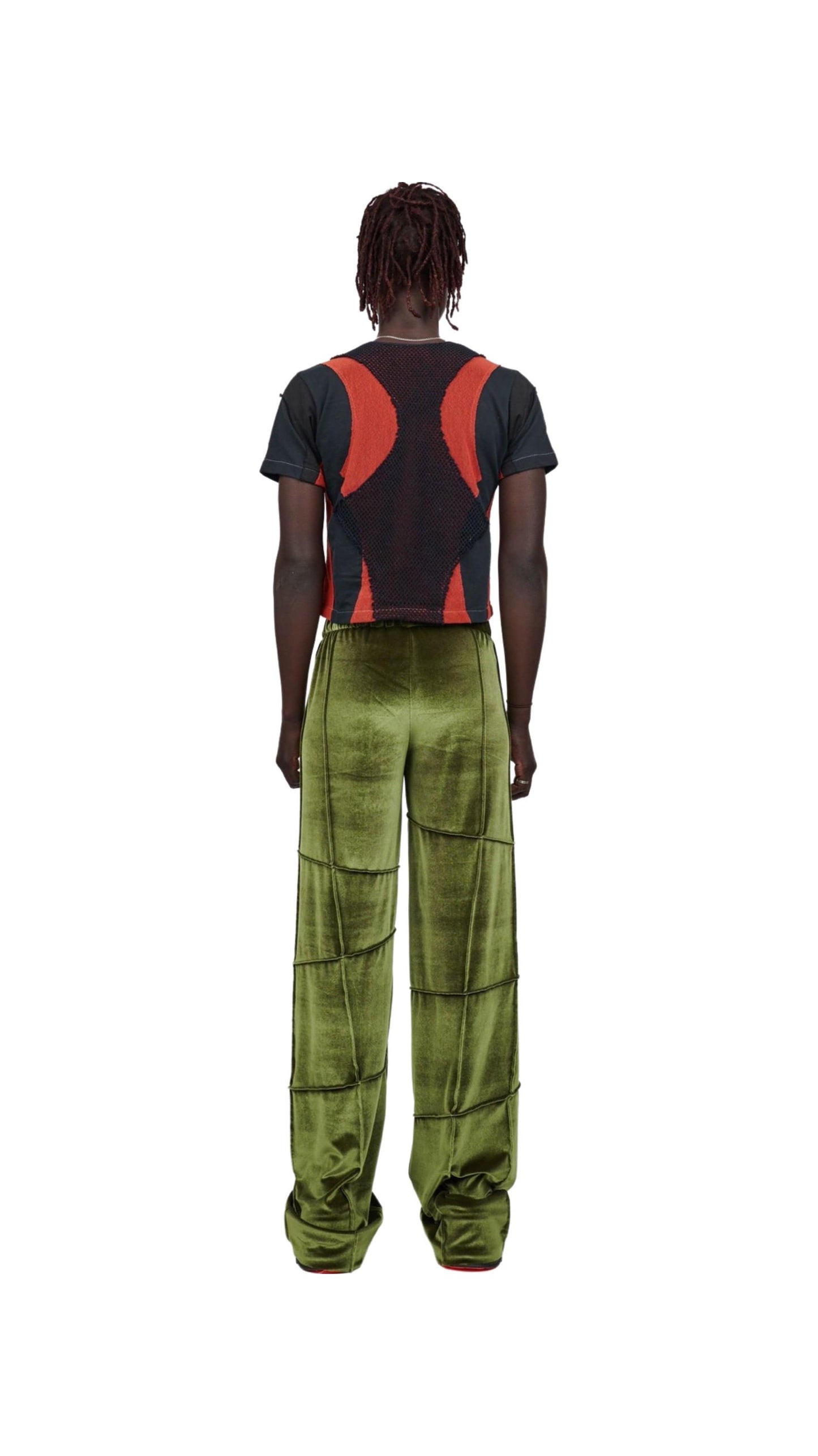 Olive Straight Leg Spider Pants-Karlaidlaw-APOC STORE