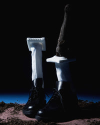 Framed Sock Ivory-SHEK LEUNG-APOC STORE