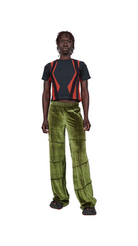 Olive Straight Leg Spider Pants-Karlaidlaw-APOC STORE