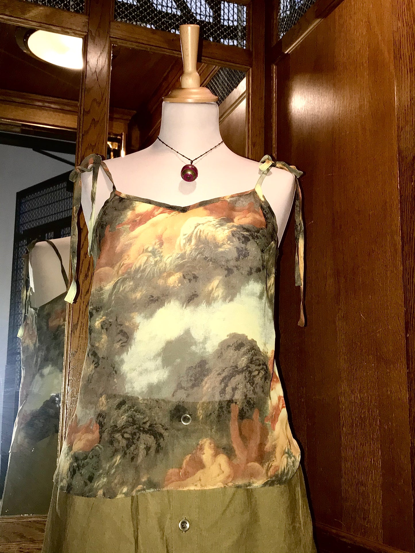 Baroque Silk Top-Polyhedron-APOC STORE