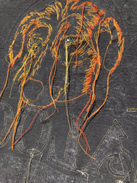 Black Deconstructed Tee with embroidered Dog Head-Jetpack Hom(m)e-APOC STORE