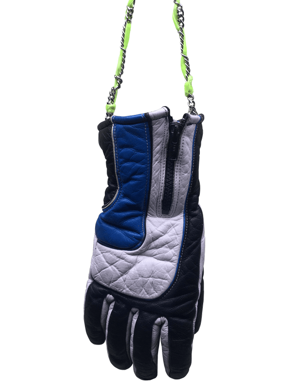 Blue and Black Neon Chain Handbag-phlegm-APOC STORE