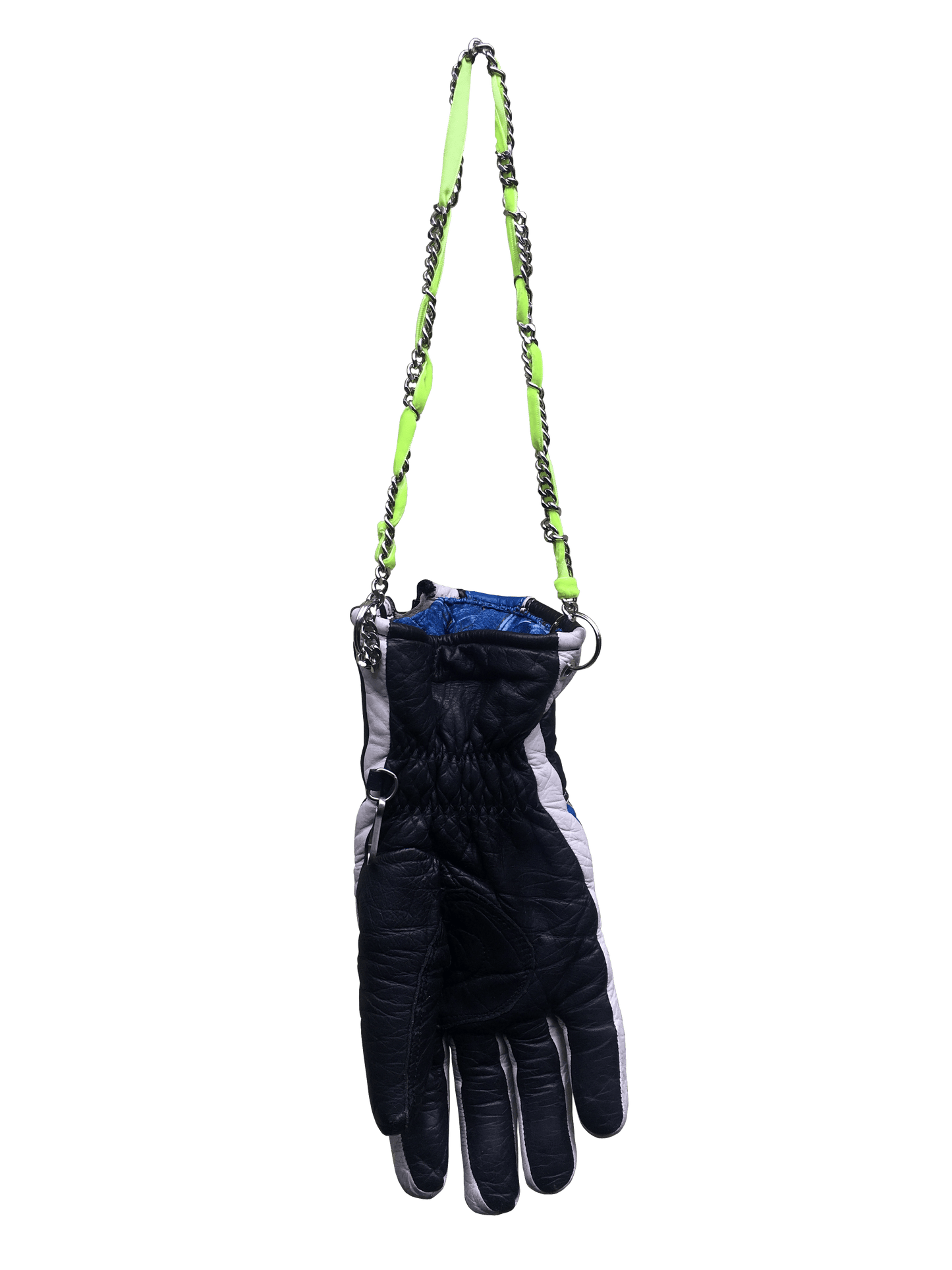 Blue and Black Neon Chain Handbag-phlegm-APOC STORE
