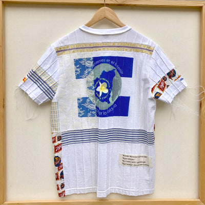 Pin-tuck Patchwork Shirts (White)-Jetpack Hom(m)e-APOC STORE