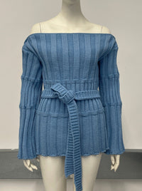 Blue Wide Neck (without top)-Richard Malone-APOC STORE