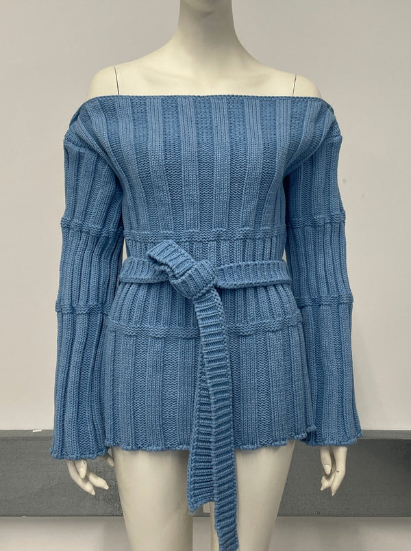 Blue Wide Neck (without top)-Richard Malone-APOC STORE