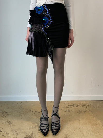 Embroidered Mini Skirt-Lou de Bètoly-APOC STORE