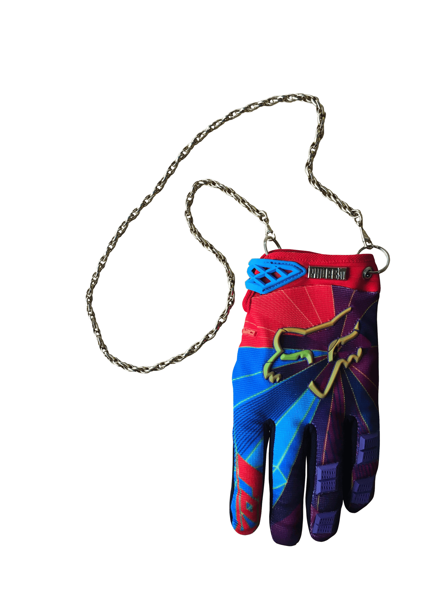 Red Fox Glove Gold Chain Handbag-phlegm-APOC STORE