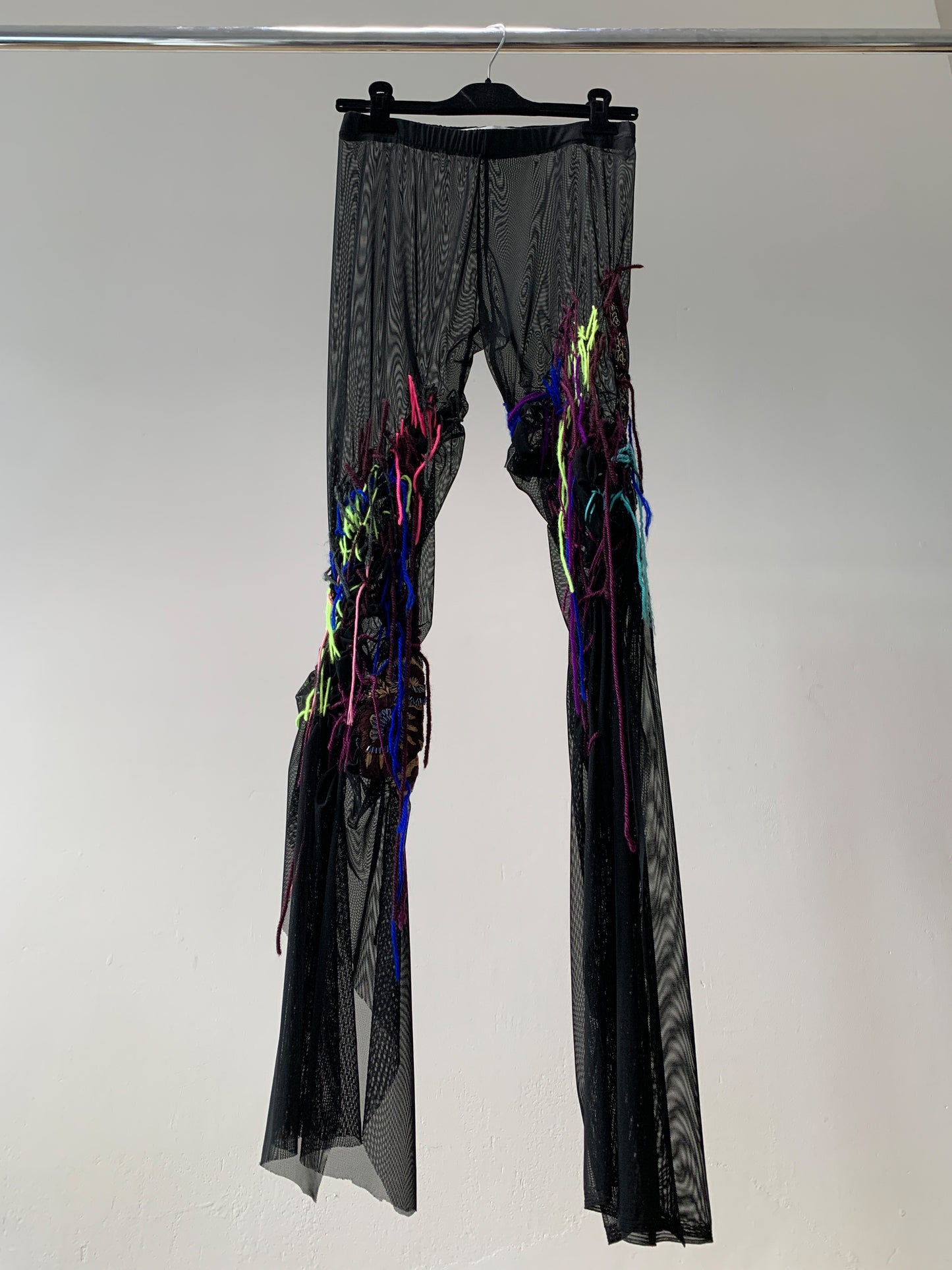 Flared Embroidered Tulle Leggings-Lou de Bètoly-APOC STORE