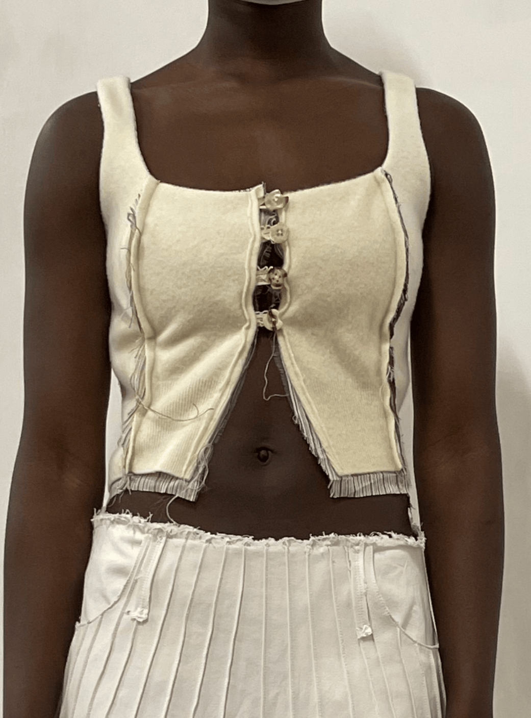 Felted Wool Corset-GARBAGE CORE-APOC STORE