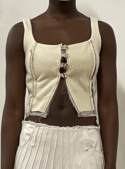 Felted Wool Corset-GARBAGE CORE-APOC STORE
