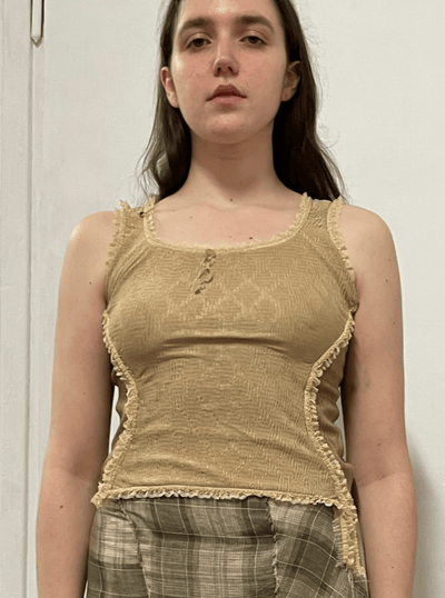 Crinkle Tank Top-GARBAGE CORE-APOC STORE