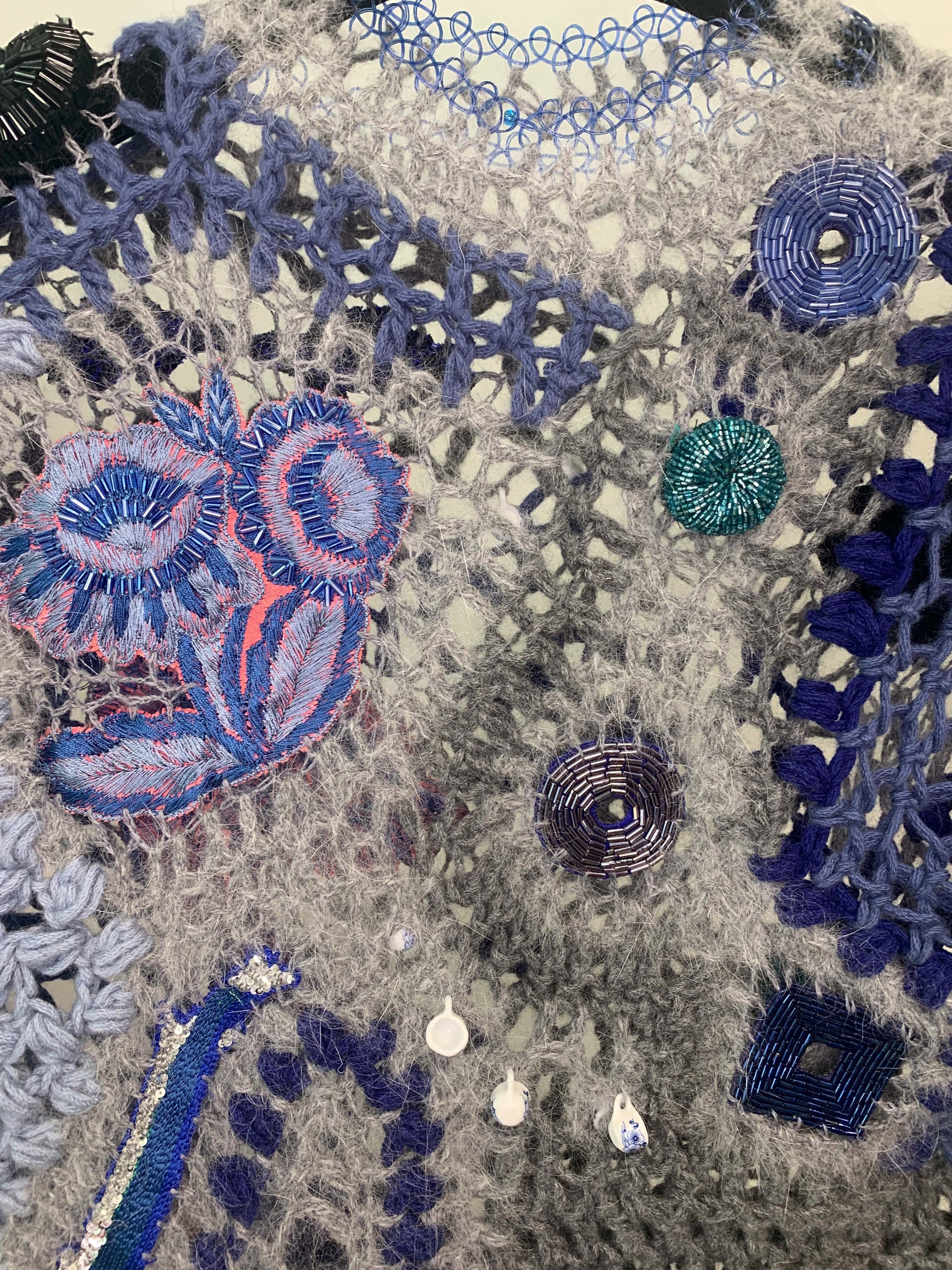 Cashmere Angora Crochet Embroidered Top-Lou de Bètoly-APOC STORE