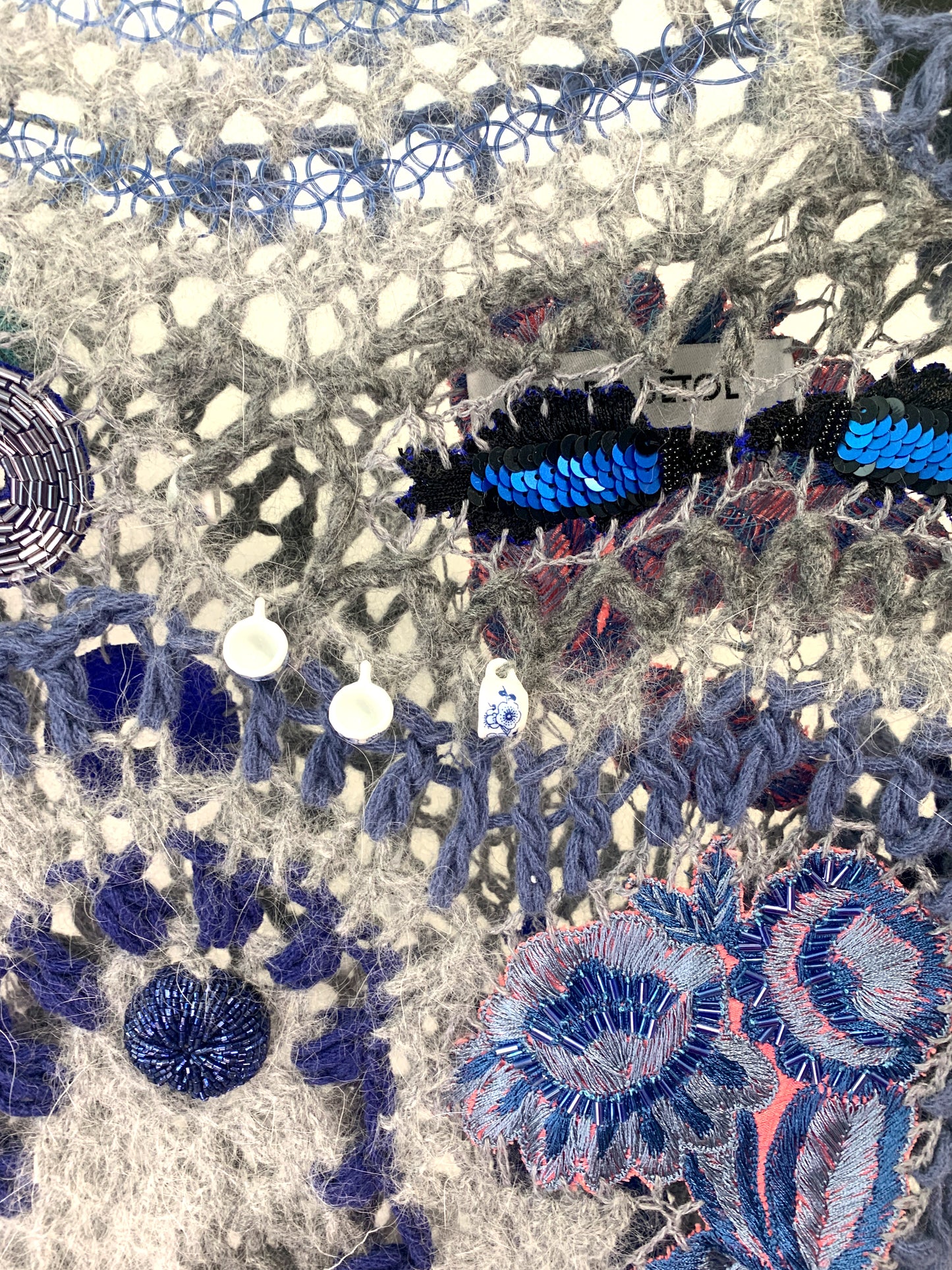 Cashmere Angora Crochet Embroidered Top-Lou de Bètoly-APOC STORE