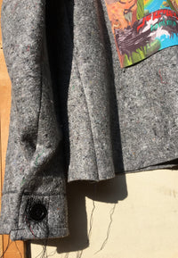Grey Recycled Fiber Coat-Jetpack Hom(m)e-APOC STORE