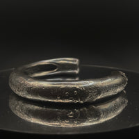 Silver Textured Horn Bangle-Jules Bramley-APOC STORE