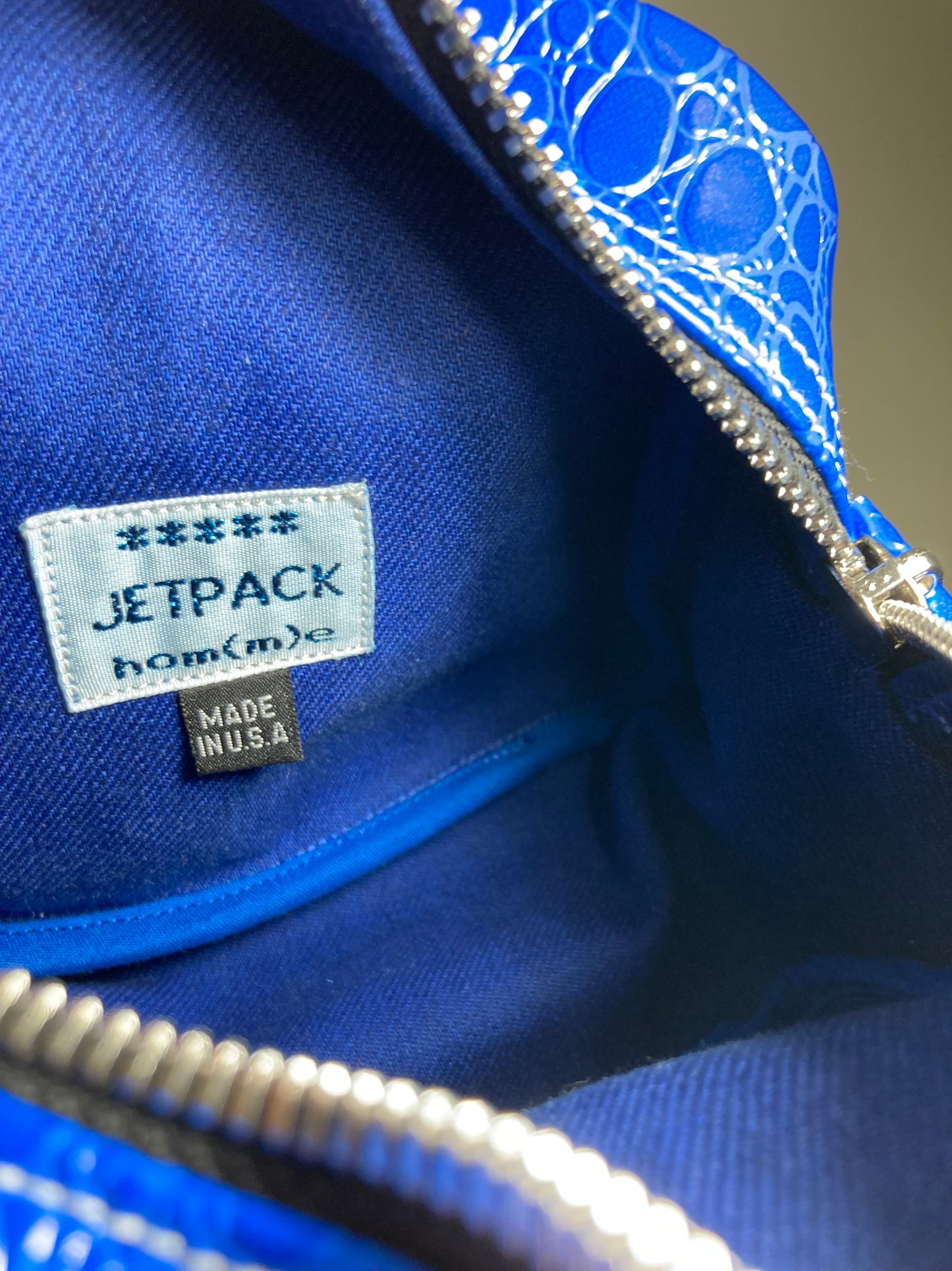 Embroidered Mini Bag Blue-Jetpack Hom(m)e-APOC STORE