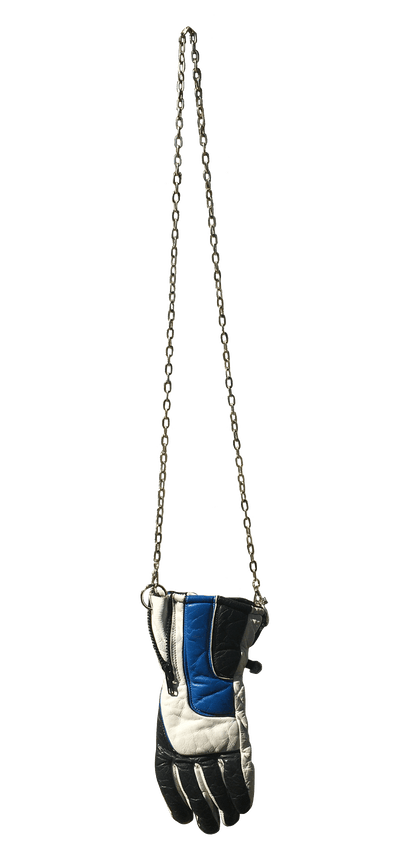 Blue and Black Long Chain Handbag-phlegm-APOC STORE