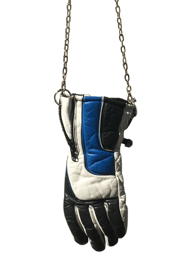 Blue and Black Long Chain Handbag-phlegm-APOC STORE