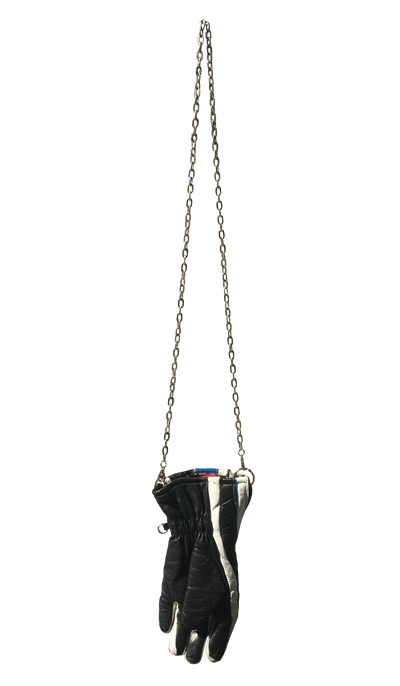 Blue and Black Long Chain Handbag-phlegm-APOC STORE