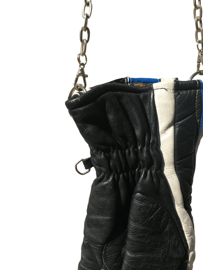 Blue and Black Long Chain Handbag-phlegm-APOC STORE