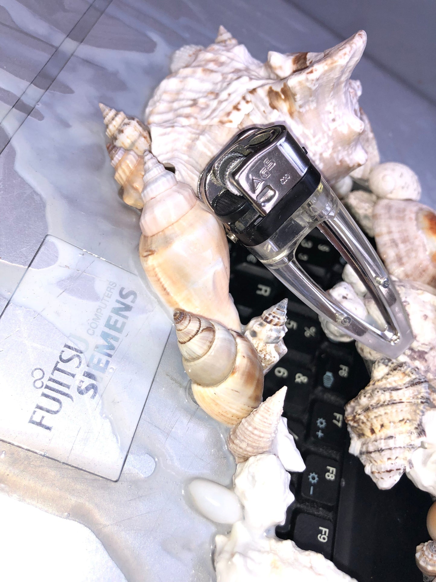 Clear Lighter Hair Clip-Corrina Goutos-APOC STORE