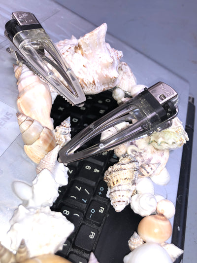 Charcoal Lighter Hair Clip-Corrina Goutos-APOC STORE