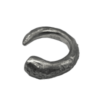 Silver Textured Horn Rings-Jules Bramley-APOC STORE