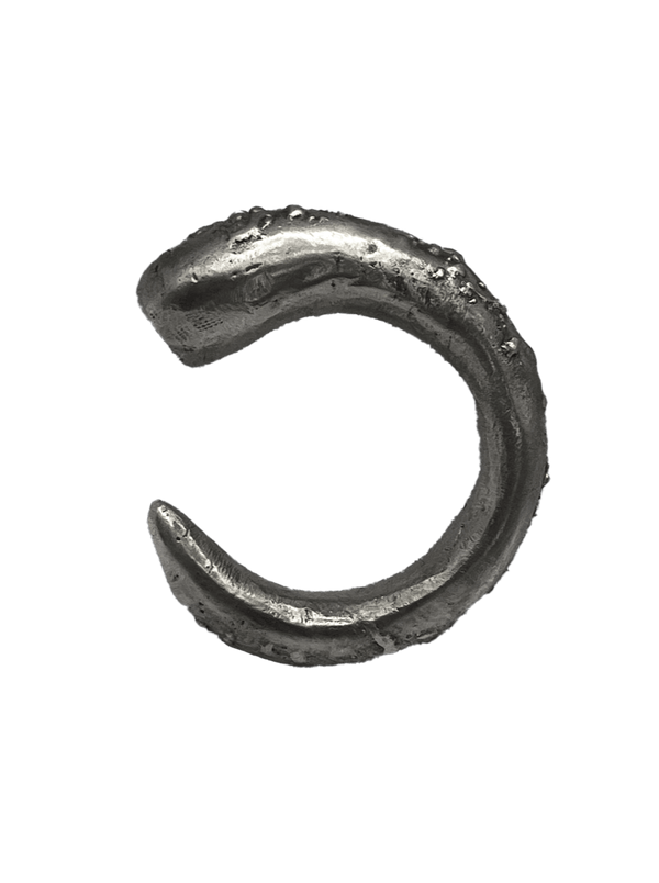 Silver Textured Horn Rings-Jules Bramley-APOC STORE
