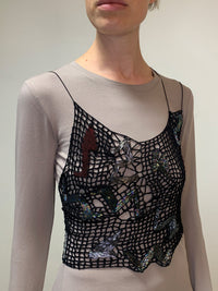Embroidered Crochet Tetris Top-Lou de Bètoly-APOC STORE