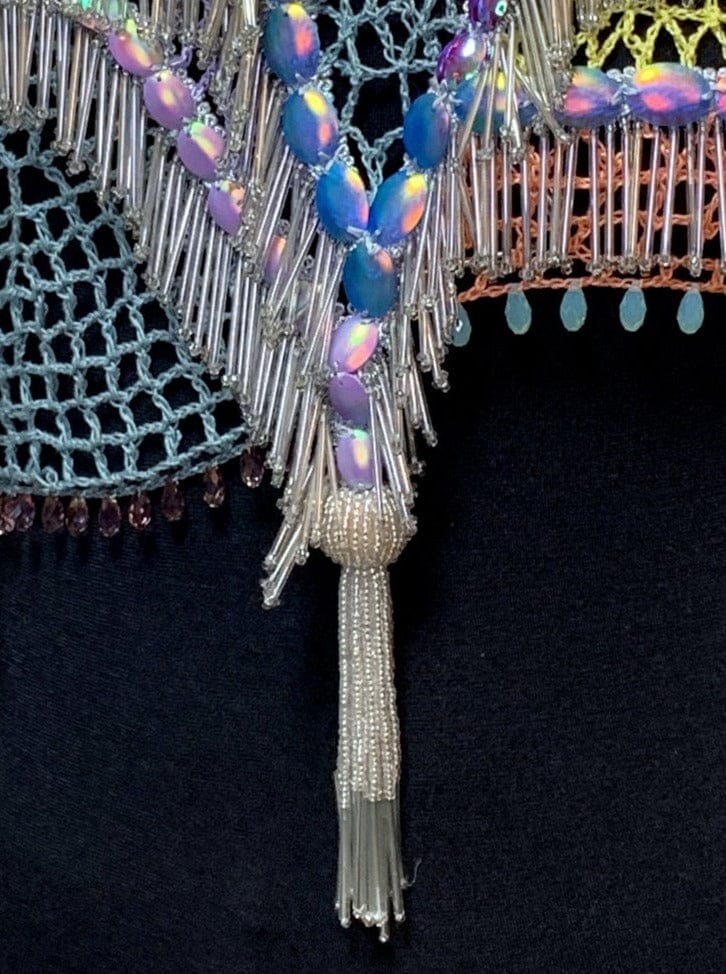 Fringed Beaded Crochet Top-Lou de Bètoly-APOC STORE