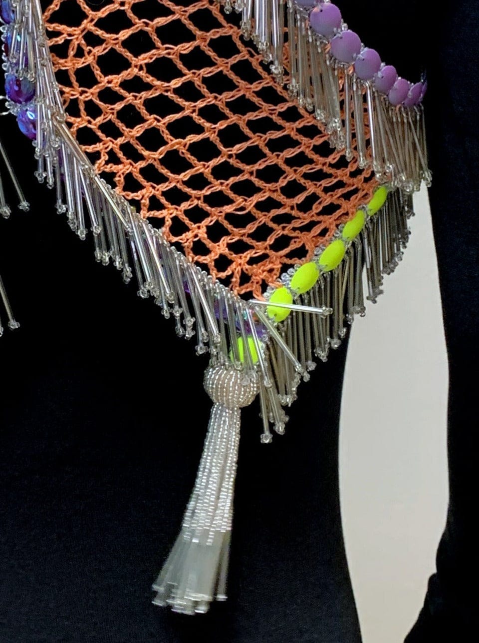 Fringed Beaded Crochet Top-Lou de Bètoly-APOC STORE