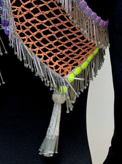 Fringed Beaded Crochet Top-Lou de Bètoly-APOC STORE