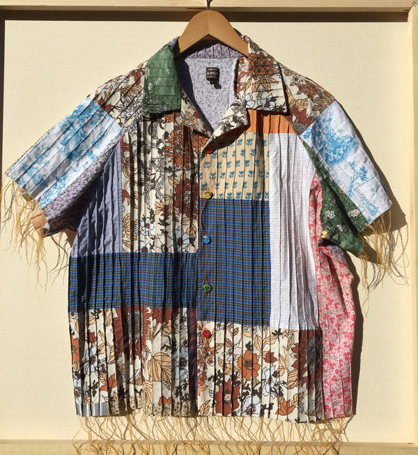 Patchwork Raglan Shirt-Jetpack Hom(m)e-APOC STORE