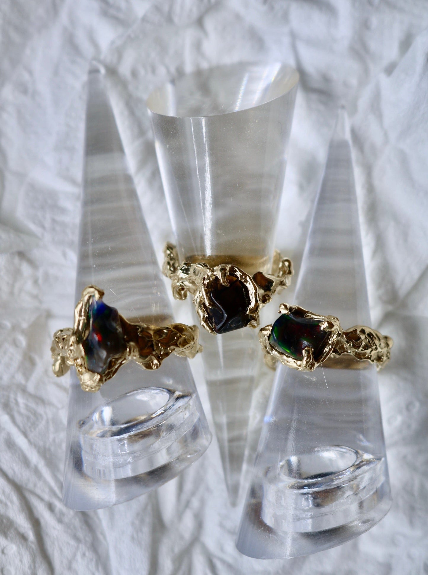 Gold Irradiate Ring Green-Nadia Ridiandries-APOC STORE