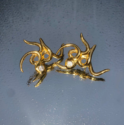 Gold Arachne Earring-Rosie Grace Ward-APOC STORE