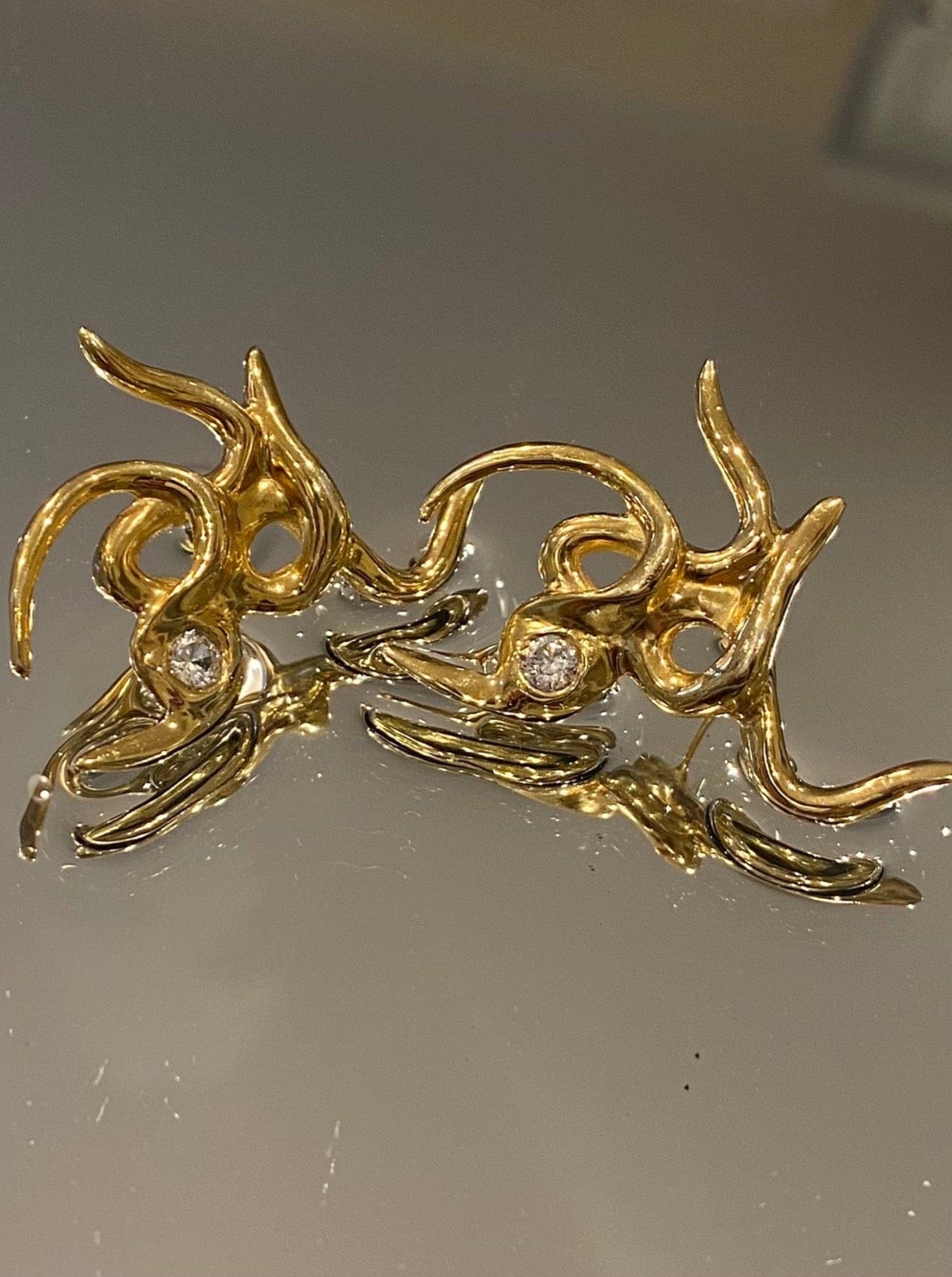 Gold Arachne Earring-Rosie Grace Ward-APOC STORE