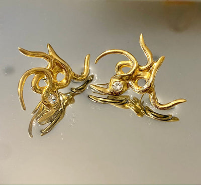 Gold Arachne Earring-Rosie Grace Ward-APOC STORE