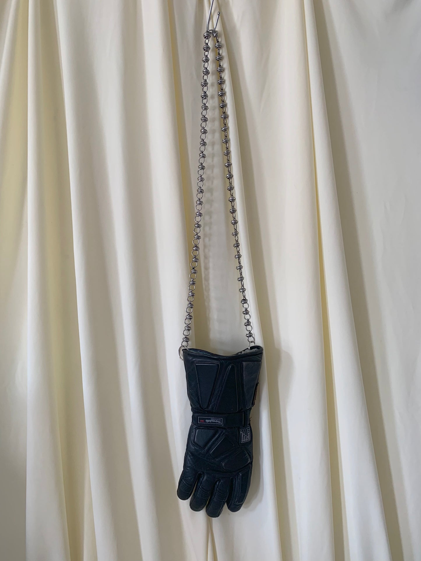 Black Long Silver Chain Handbag-phlegm-APOC STORE