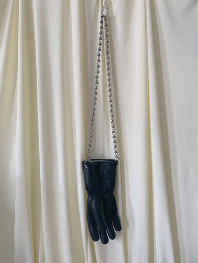 Black Long Silver Chain Handbag-phlegm-APOC STORE
