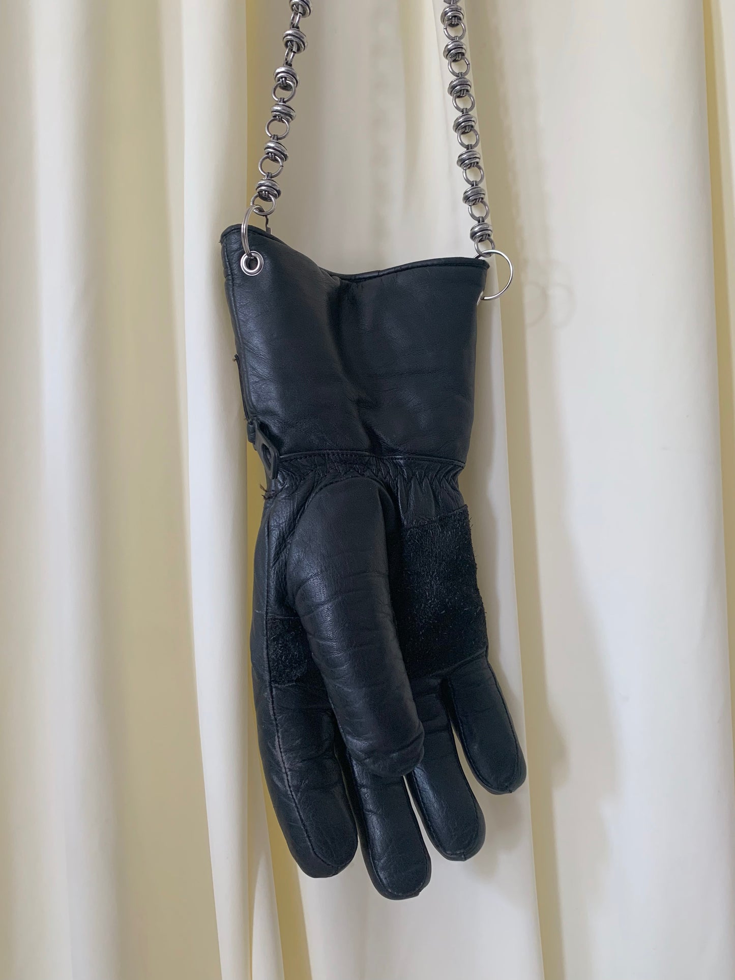 Black Long Silver Chain Handbag-phlegm-APOC STORE
