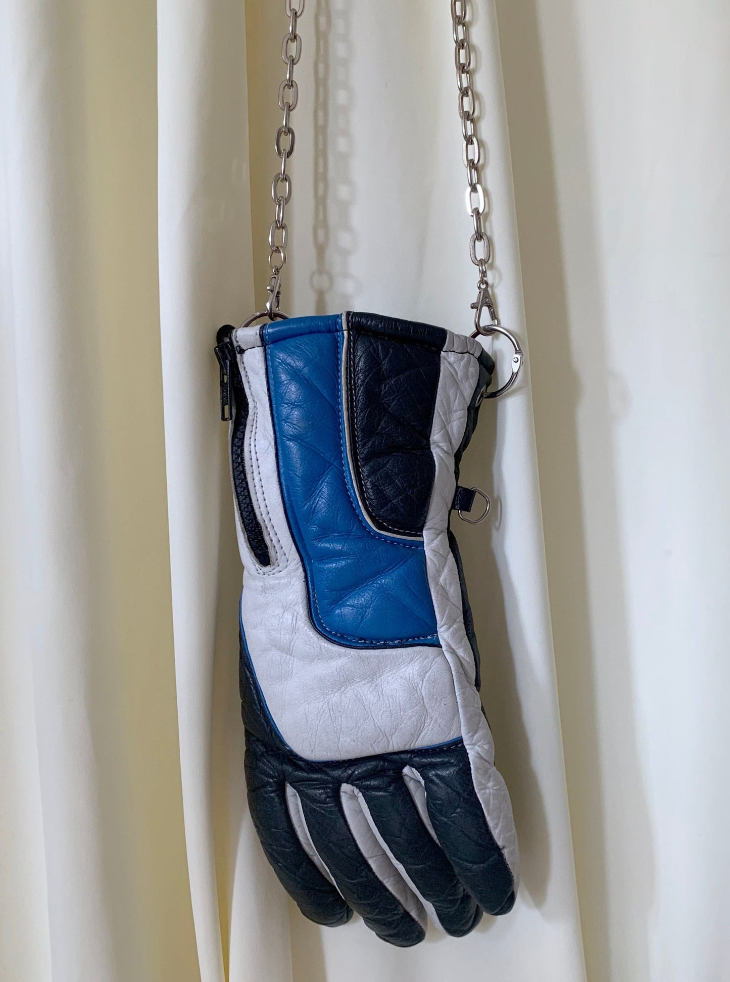 Blue and Black Long Chain Handbag-phlegm-APOC STORE