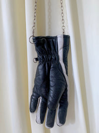 Blue and Black Long Chain Handbag-phlegm-APOC STORE