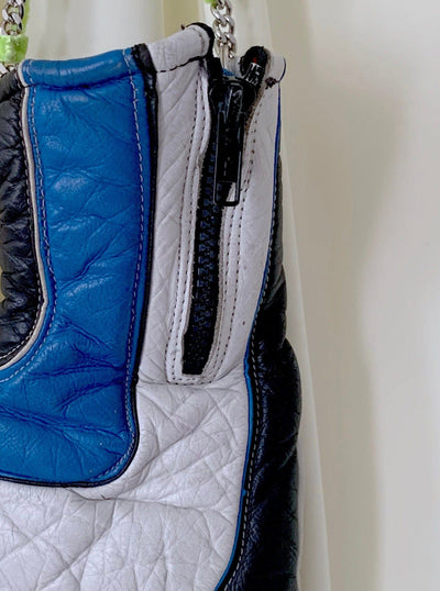 Blue and Black Neon Chain Handbag-phlegm-APOC STORE