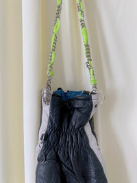 Blue and Black Neon Chain Handbag-phlegm-APOC STORE