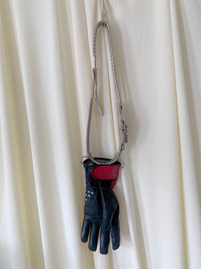 Red Silver Belt Handbag-phlegm-APOC STORE