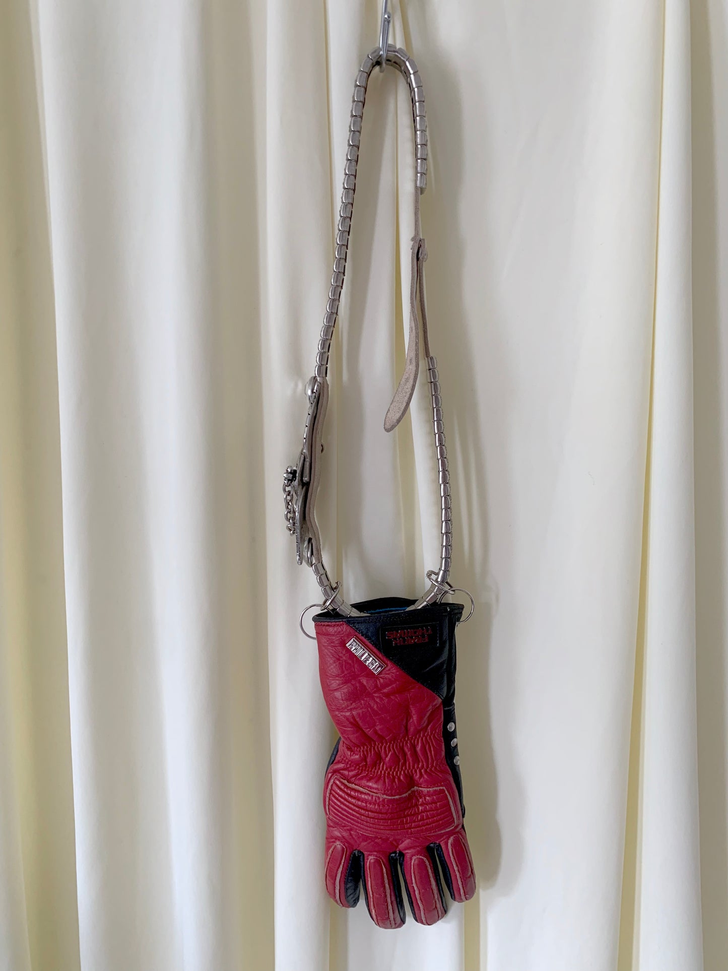 Red Silver Belt Handbag-phlegm-APOC STORE