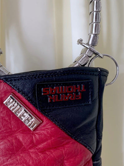 Red Silver Belt Handbag-phlegm-APOC STORE