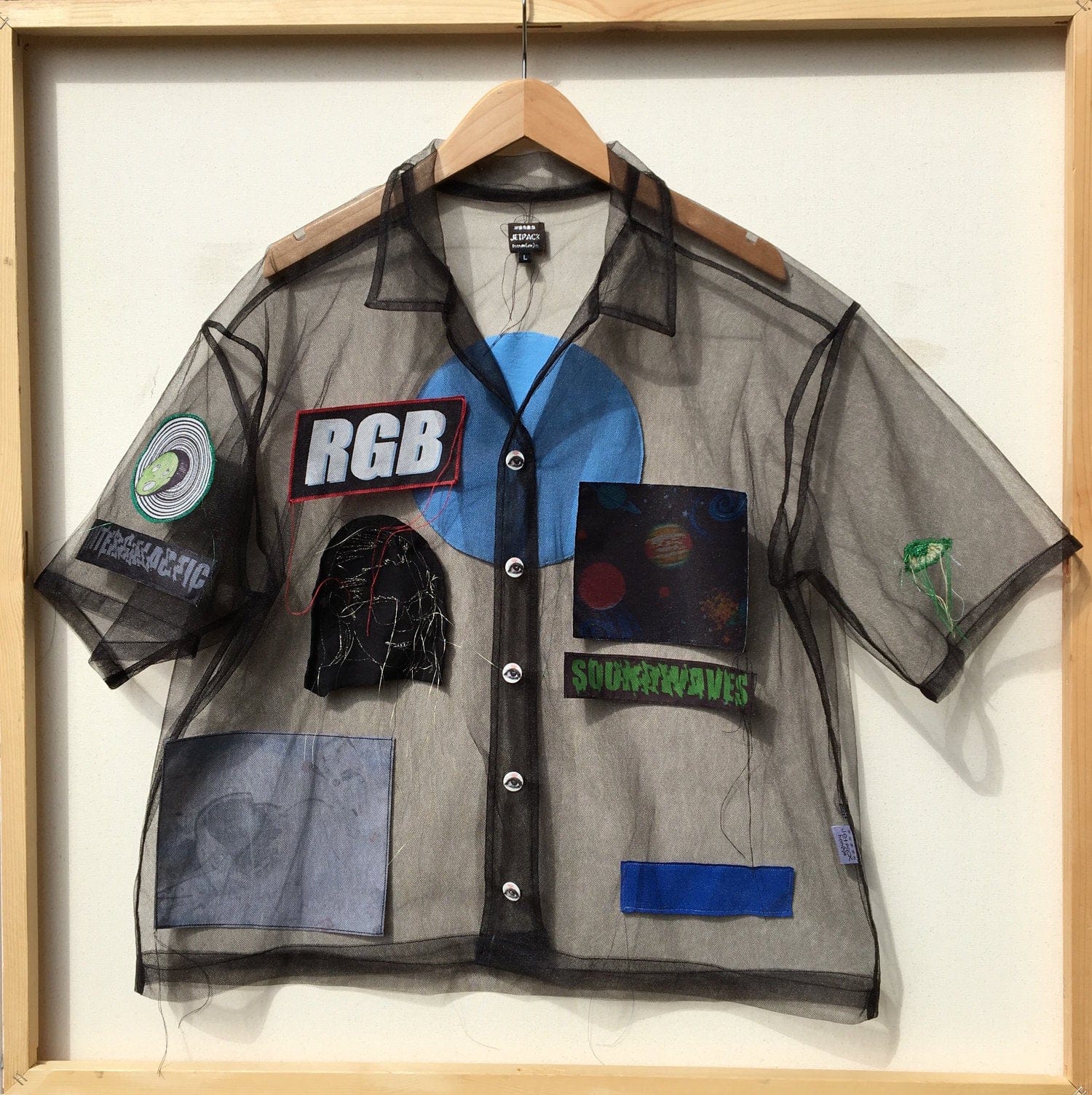 Tulle Collage Resort Shirt-Jetpack Hom(m)e-APOC STORE